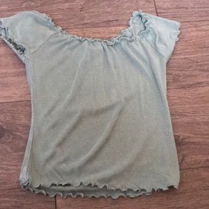 Forever 21 Girl’s Off The Shoulder Crop Top